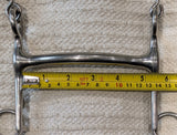 5" Weymouth bit with fixed cheek, curved mullen mouth (2896)