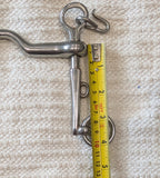 1 5.25" / 5.5" Double bits, fixed cheek weymouth / bradoon snaffle (3004) (Copy)