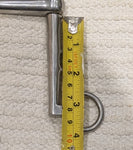 5.5 / 5.75" Double bit set, low port weymouth /  bradoon snaffle (2609)