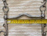 6" / 6.25" Double bits, sliding cheek weymouth / bradoon snaffle (3083)