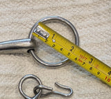 5.5" / 5.75" Double bits, longer shank weymouth / bradoon snaffle (2853)