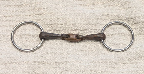 5" Loose ring snaffle, sweet iron mouthpiece with copper lozenge (2761)