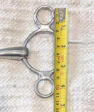 5" 2 ring dutch / continental gag (smaller rings), copper lozenge mouthpiece  (3017)