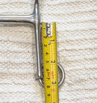 5.5 / 5.75" Double bit set, low port weymouth /  bradoon snaffle (2609)