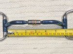5.5" Eggbutt comfort barrel blue sweet iron snaffle bit NEW (2659)