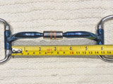 5.5" Eggbutt comfort barrel blue sweet iron snaffle bit NEW (2659)