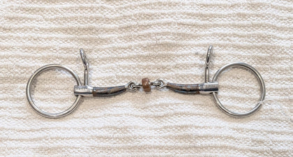 5.25" / 13.5 Fager Julia Sweet Iron Hanging Cheek Snaffle BARGAIN PRICE !! (2565)
