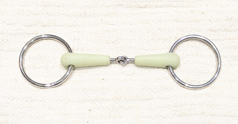 5" Loose ring jointed snaffle, happy mouth / flexi / plastic mouthpiece NEW
