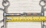 5" Pelham, copper roller jointed mouthpiece NEW