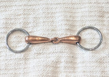 1 4.5" Loose ring sweet copper snaffle NEW