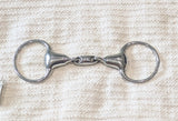 4.5" Eggbutt double jointed lozenge snaffle (22mm thick) (3027)