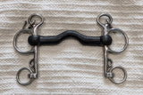 5" Pelham, ported rubber mouth (2974)