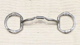5.5" Myler MB04 Eggbutt Low Port Snaffle, w/Hooks (2663)