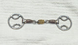 5" Wilkie bevel snaffle, sweet iron roller link mouthpiece (Tom thumb wilkie)  (3057)