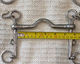 1 5.25" / 5.5" Double bits, fixed cheek weymouth / bradoon snaffle (3004) (Copy)