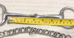 5.5 / 5.75" Double bit set, fixed cheek tongue relief / eggbutt bradoon snaffle (2610)