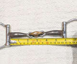5.5" Eggbutt / D ring sweet iron lozenge snaffle (2882)