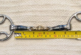 5" Wilkie / bevel snaffle, sweet iron blue double jointed peanut mouthpiece (3095)