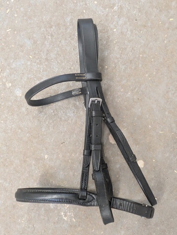 Pony Snaffle Bridle. Black. (BR4)