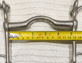 5" Double bit set. Fixed cheek weymouth / loose ring bradoon snaffle (2675)