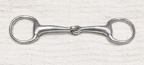 5.25" Eggbutt snaffle bit, small ring / bradoon ring (2704)