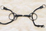 5" Cheltenham gag, single jointed rubber mouthpiece (2698)