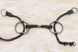 5" Cheltenham gag, single jointed rubber mouthpiece (2698)