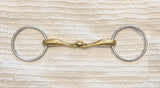 5.5" / 5.75" - LARGE Neue Schule Turtle Top Loose Ring Snaffle Bit  (2732)