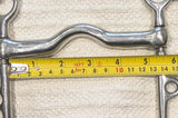 5.25" / 5.5" Double bits, sliding cheek weymouth / bradoon snaffle (2790)