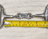 2 4.5" Eggbutt french link snaffle, with robart pinchless rotating mouthpiece (2906) (Copy)