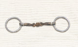 5.5" Loose ring tom thumb / sweet iron roller link snaffle bit (2961)
