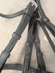 Pony Snaffle Bridle. Black. (BR4)