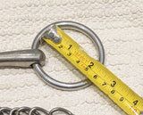 5.5 / 5.75" Double bit set, low port weymouth /  bradoon snaffle (2609)
