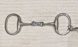 2 4.5" Eggbutt french link snaffle, with robart pinchless rotating mouthpiece (2906) (Copy)