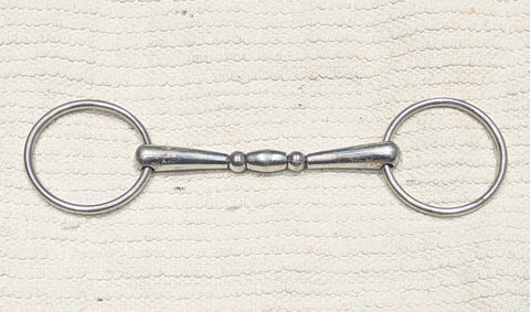 5.75" KY Rotary Loose ring double jointed snaffle bit  (2665)