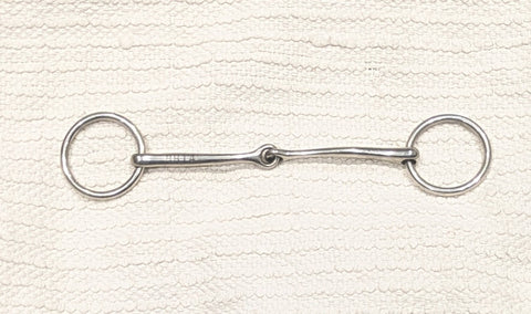 5.75" Small loose ring bradoon snaffle, ultra slim mouthpiece (2669)