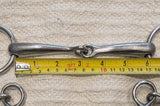 5.5" / 5.75" Double bits, longer shank weymouth / bradoon snaffle (2853)