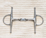 4.75" Full cheek snaffle, french link mouthpiece  (2937)
