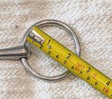 5.5" Loose ring snaffle bit, small ring / bradoon ring (3031)