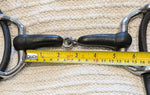 5" Cheltenham gag, single jointed rubber mouthpiece (2698)