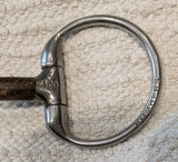 4.75" / 120 Bombers Eggbutt Happy Tongue Snaffle Bit (2894)