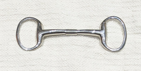 5" Eggbutt mullen mouth barrel snaffle bit  (2726)