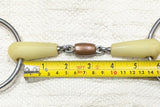 5.25" / 13.5 Happy Mouth Double Jointed Copper Roller Snaffle Bit (2717)