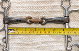 6" Pelham, double jointed sweet iron mouthpiece (2984)