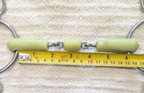5.75" Happy mouth 2 ring gag, peanut mouthpiece (2941)
