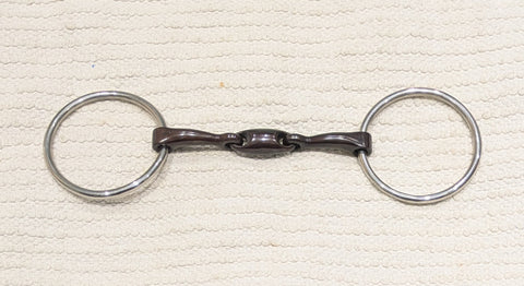 5" JP Korsteel Sweet Iron Oval Link Loose Ring Snaffle Bit (2604)