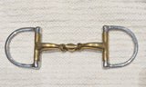 4.5" BR D Ring Double Jointed Soft Contact Snaffle Bit (3050)
