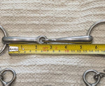 5" / 5.25" Double bit set, low port weymouth /  bradoon snaffle (2671)