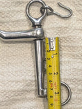1 5" / 5.25" Double bit set, low port weymouth /  bradoon snaffle (2671)