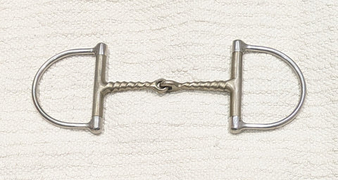 5" D ring fast twist snaffle bit (2714)